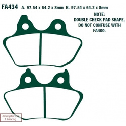 EBC Klocki Hamulcowe Motocyklowe EBCFA434HH HARLEY DAVIDSON FLSTF/FLSTFI FAT BOY (07)