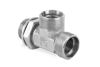 Przyłączka trójnikowa nastawna niesymetryczna z przeciwnakrętką BSP 1/2" M22x1.5 14S 7610-14SR-1 (106718.1) - CAST