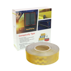 GMP TAŚMA ODBLASKOWA W ROLCE 50MB ŻÓŁTA III GENERACJA, CIĄGŁA, KONTUROWA GMPTOR50Z