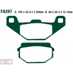 EBC KLOCKI HAMULCOWE MOTO SYM CT 125 (03-04)