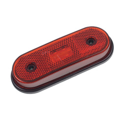 FRISTOM LAMPA OBRYSOWA CZERWONA DIODOWA OWALNA, 12/24V FT-020 C LED