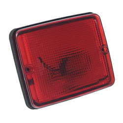 SERTPLAS LAMPA TYLNA AUTOBUSU CZERWONA 115X138MM 0222LCZ