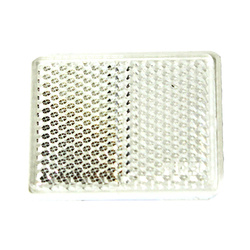 HORPOL ODBLASK PROSTOKĄTNY PRZYKLEJANY BIAŁY 47,7X38,5MM UO234