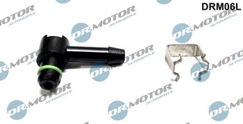 DR. MOTOR Króciec przewodu przelewowego DRM06L typu L z zabezpieczeniem DENSO