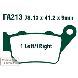 EBC KLOCKI HAM. MOTO.  KTM F 800 GS ADVENTURE (12-14)/  990 SUPERDUKE (05-11) BMW F 800 GS (08-14)