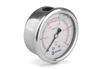 Manometr glicerynowy DN63 tylny 1/4” (0-10)bar M63TL1/4(0-10)H HYDRO - Hydro ZNPHS