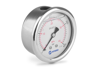 Manometr glicerynowy DN63 tylny 1/4” (0-400)bar M63TL1/4(0-400)H HYDRO - Hydro ZNPHS