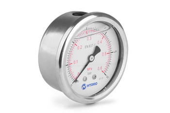 Manometr glicerynowy DN63 tylny 1/4” (0-6)bar M63TL1/4(0-6)H HYDRO - Hydro ZNPHS