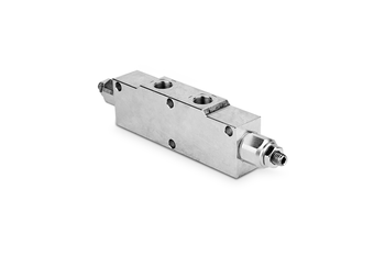 Zawór zwrotny sterowany przeciążeniowy bliźniaczy 1/2" 60l./min. 60-350bar stal VBCD1202S - Oleoweb