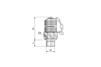 Złącze pomiar. gwintowane M16x1,5 - 1/4"BSP S10714150C - Minipress