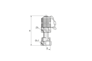 Złącze pomiar. gwintowane M16x2 - 11/16"- 16 UNF - ORFS S115116FSC - Minipress